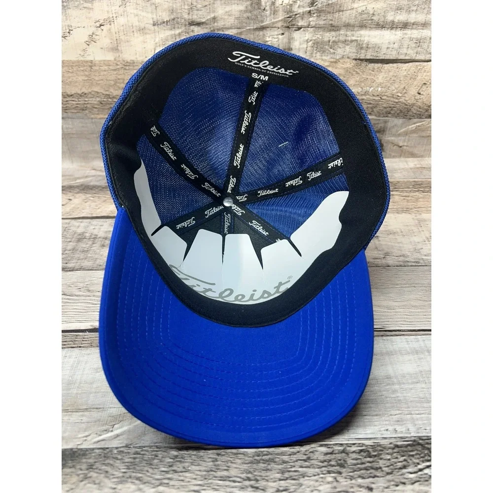 Titleist‎ Tour Sport Mesh Fitted Golf Hat - Blue Size Sm/Med